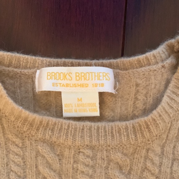 Tan wool sweater from Brooks Brothers - Picture 2 of 2